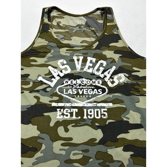 Las Vegas Camo Tank Top Nevada Wear Code Camouflage Welcome To Fabulous Vegas - Picture 2 of 7